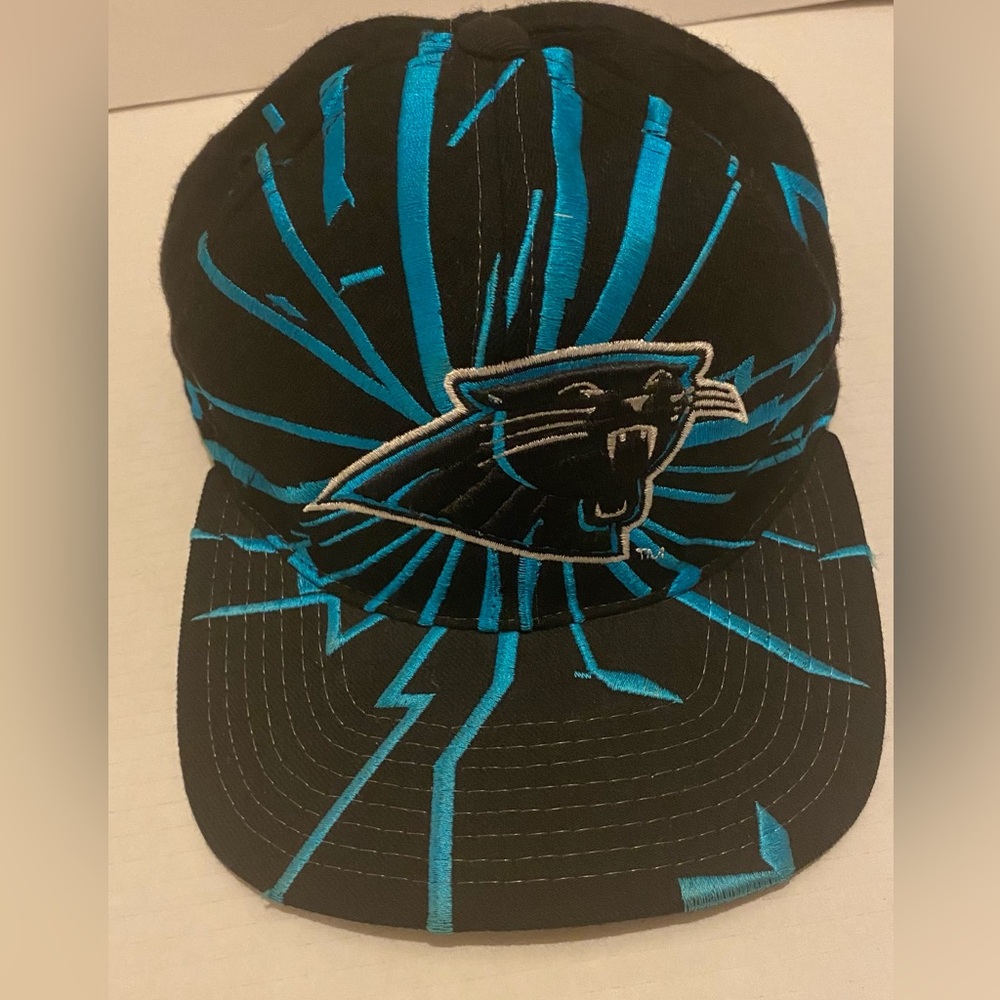 CAROLINA PANTHERS STARTER Black and Blue Wool Cap - Picture 11 of 14